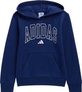 adidas Kids' 3-Stripe Fleece Hoodie