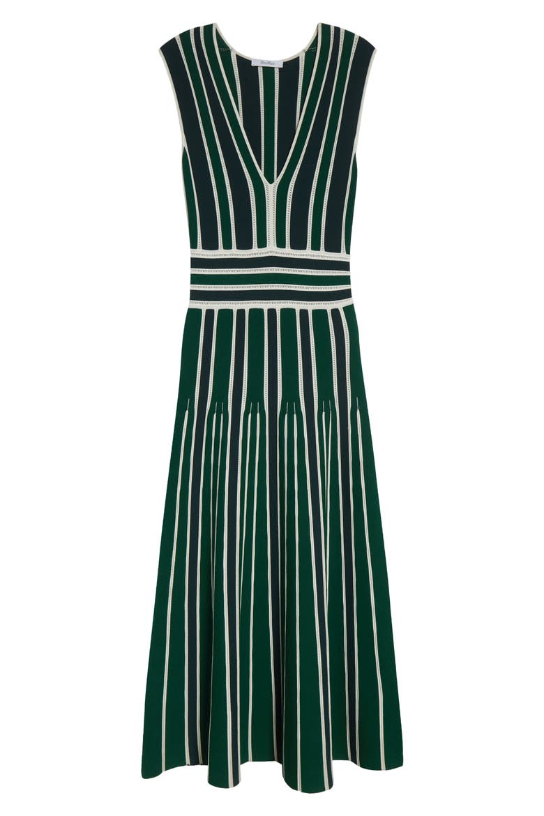 Tallone Stripe Sleeveless Maxi Sweater Dress, Alternate, color, GREEN