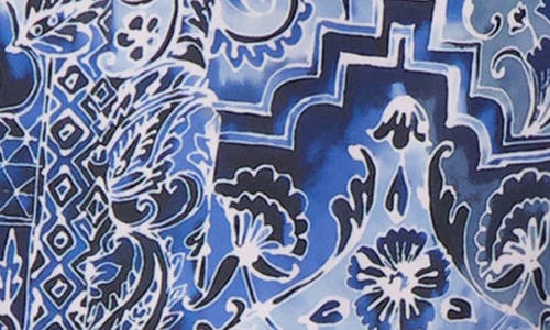 Robert Graham Quickdry Boxer Board Shorts In Blue Damask