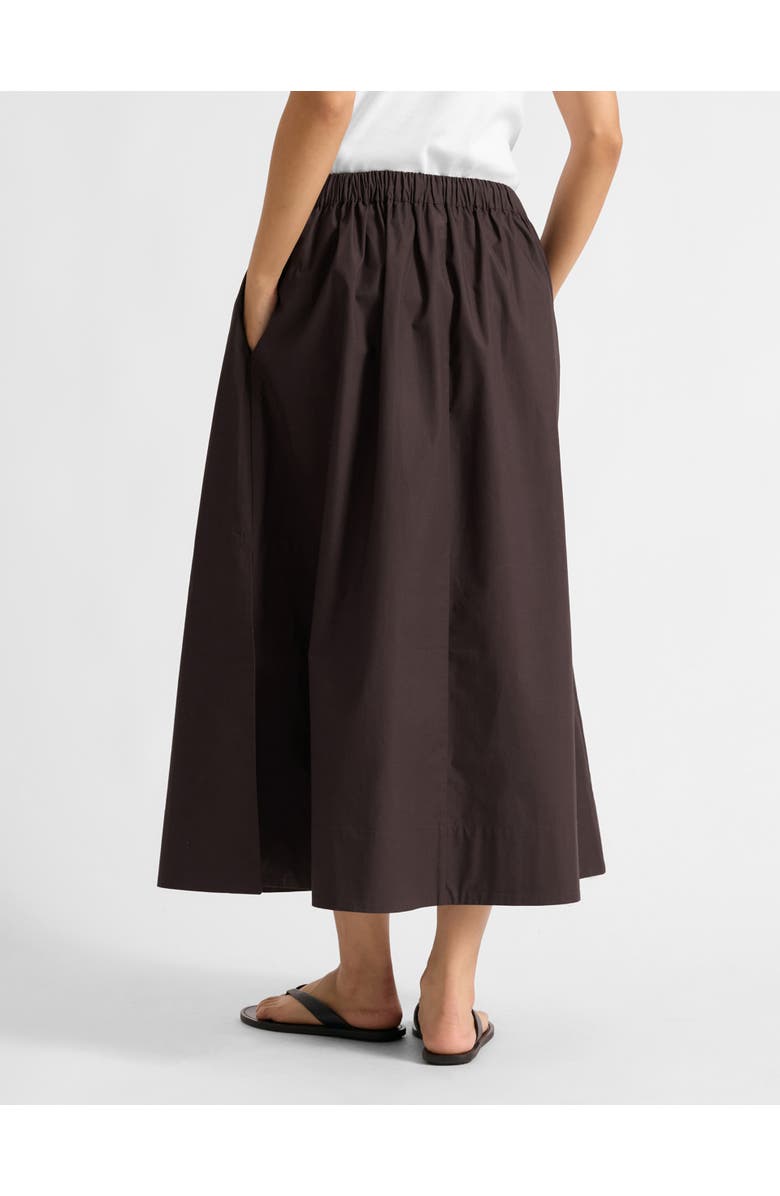 Albaray Cotton Full Skirt, Alternate, color, Chocolate