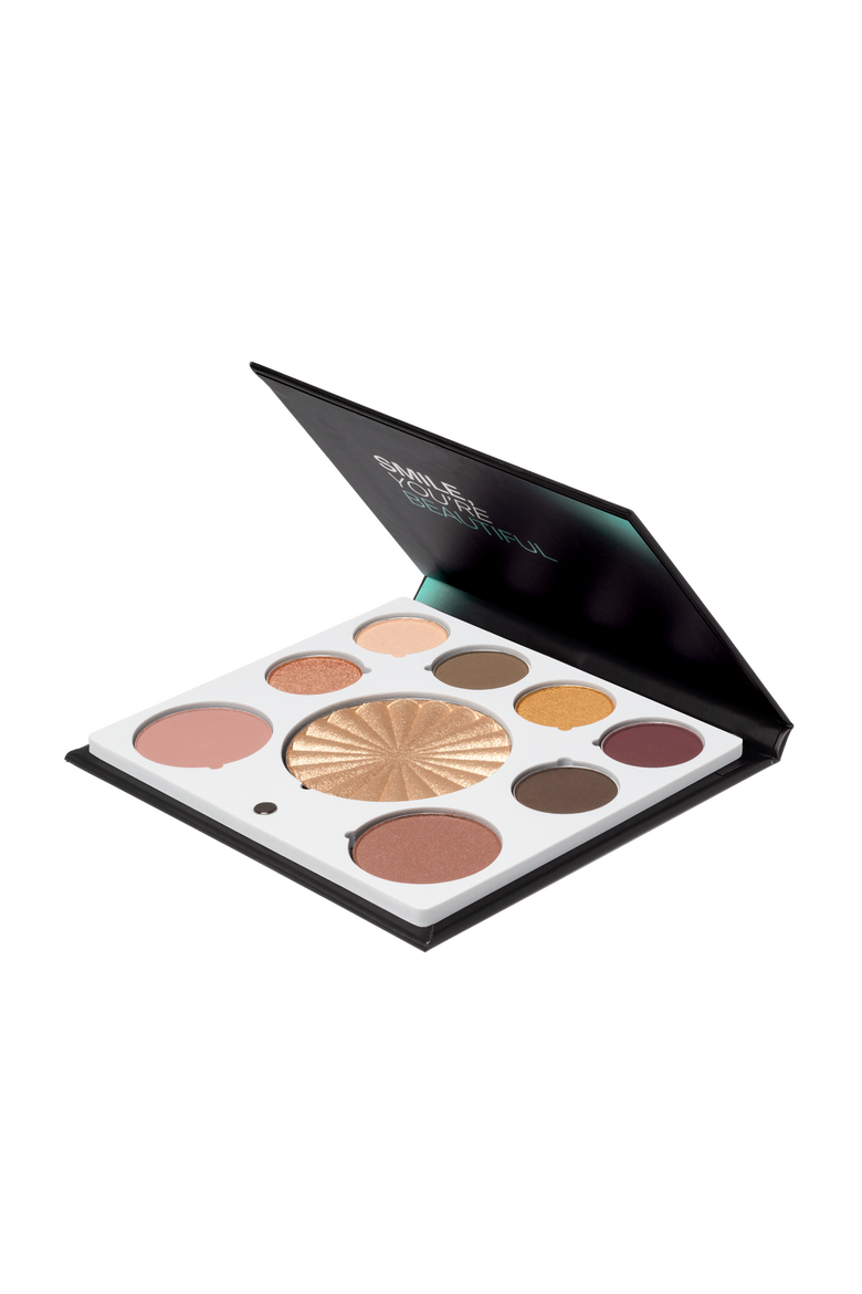 Mini Mix Face Palette - New Solstice, Alternate, color, Brown