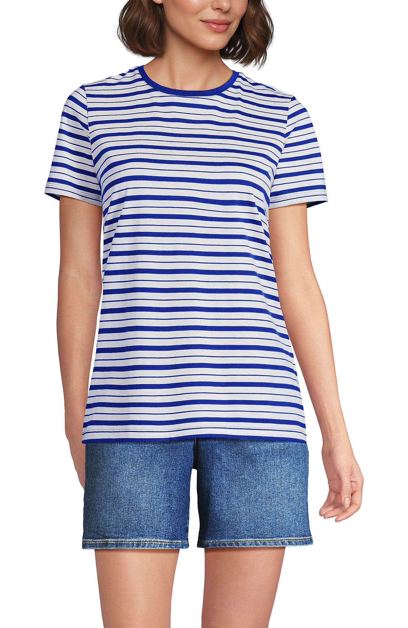 Ivory/Vibrant Lapis Stripe
