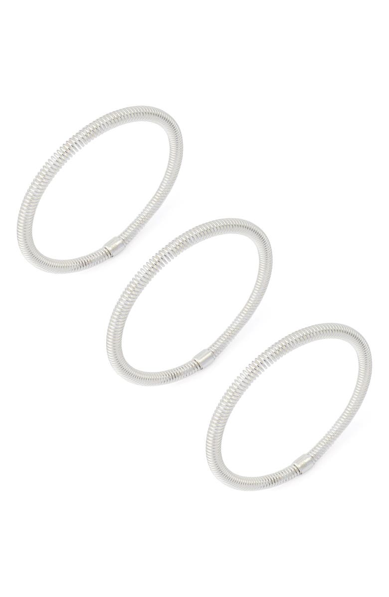Robert Lee Morris Set of Three Coiled Bangles, Alternate, color,