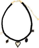 Panacea Suede Charms Necklace