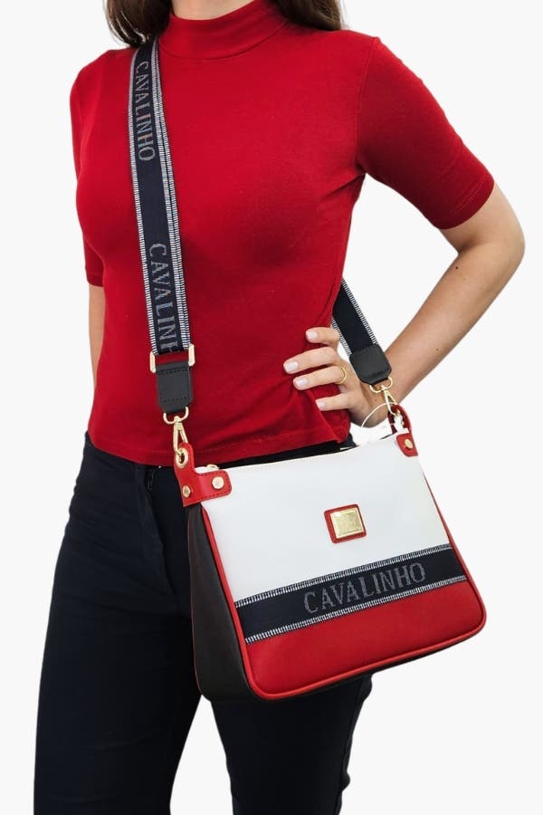 Only by Cavalinho 592 Crossbody Shoulder Bag, Alternate, color, Navy / White / Red