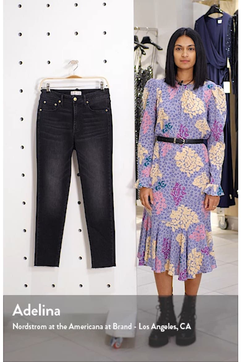 Raw Hem Skinny Ankle Jeans video