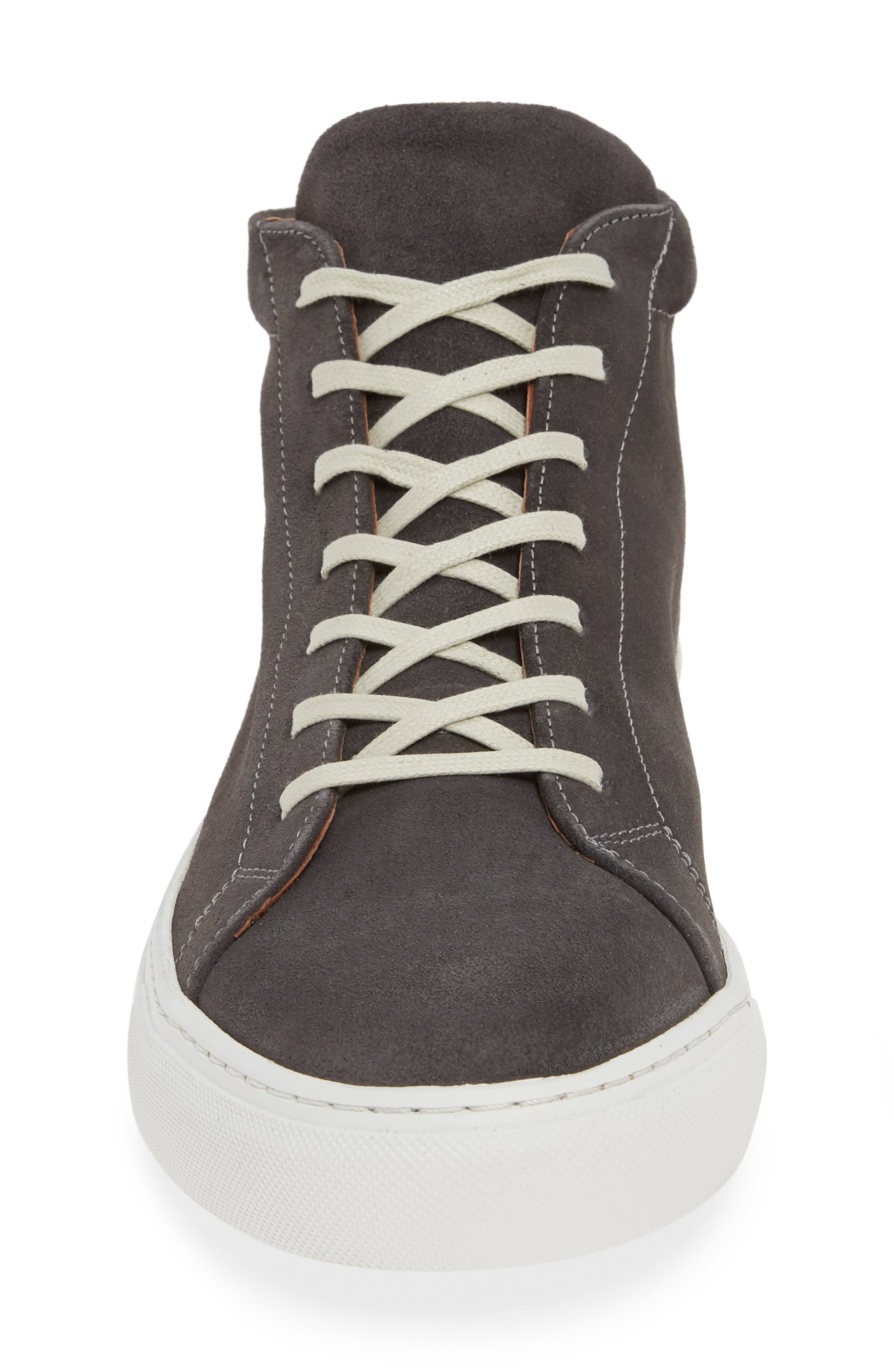 Deacon Mid Sneaker, Alternate, color, GREY SUEDE