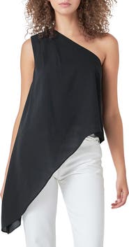 Endless Rose Asymmetric One-Shoulder Top