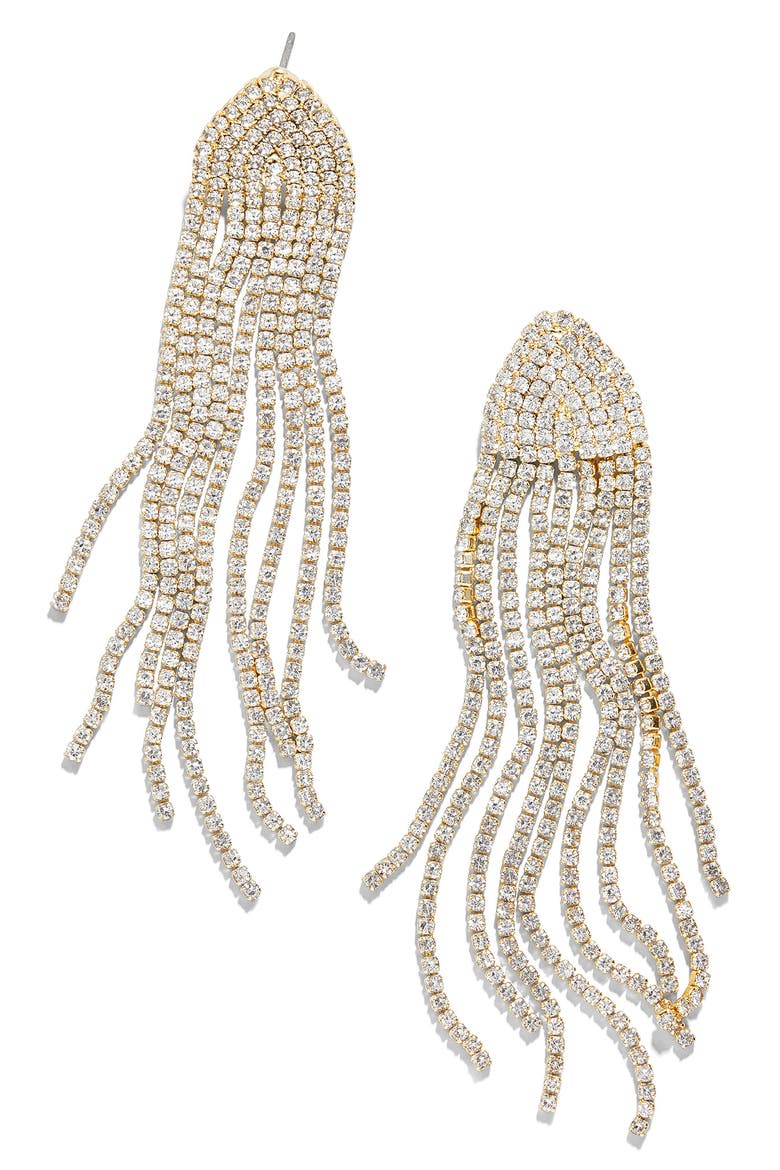 Daniella Fringe Earrings, Main, color, GOLD