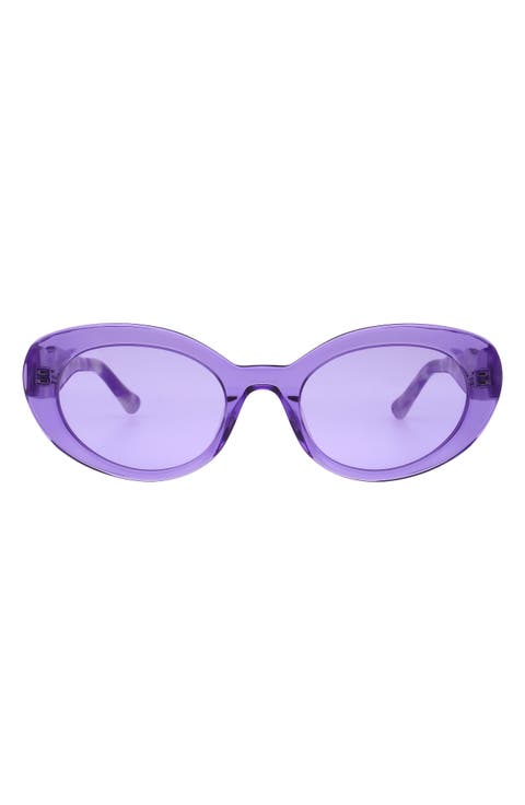 52mm Oval Sunglasses