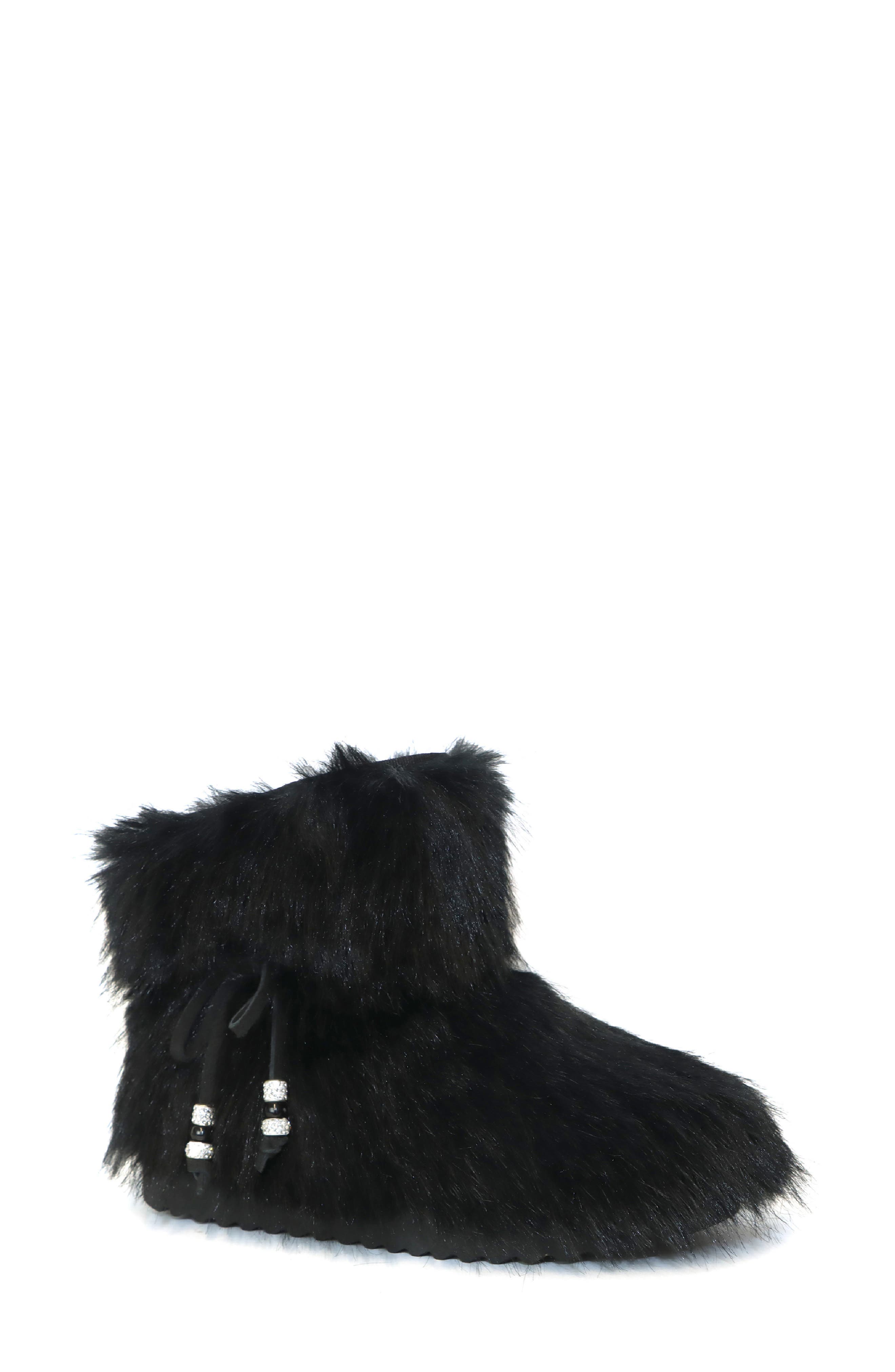 Tamiya Faux Fur Boot, Main, color, BLACK