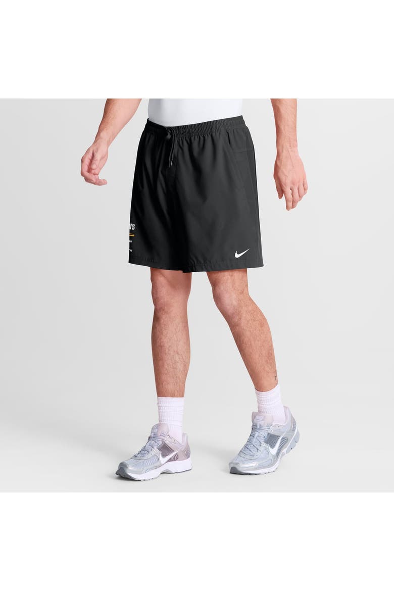 Men's Nike Black Pittsburgh Steelers Form Dri-FIT Shorts, Alternate, color, Black