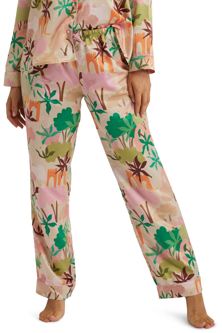 x Alja Horvat Pajama Pants, Main, color, ABSTRACT