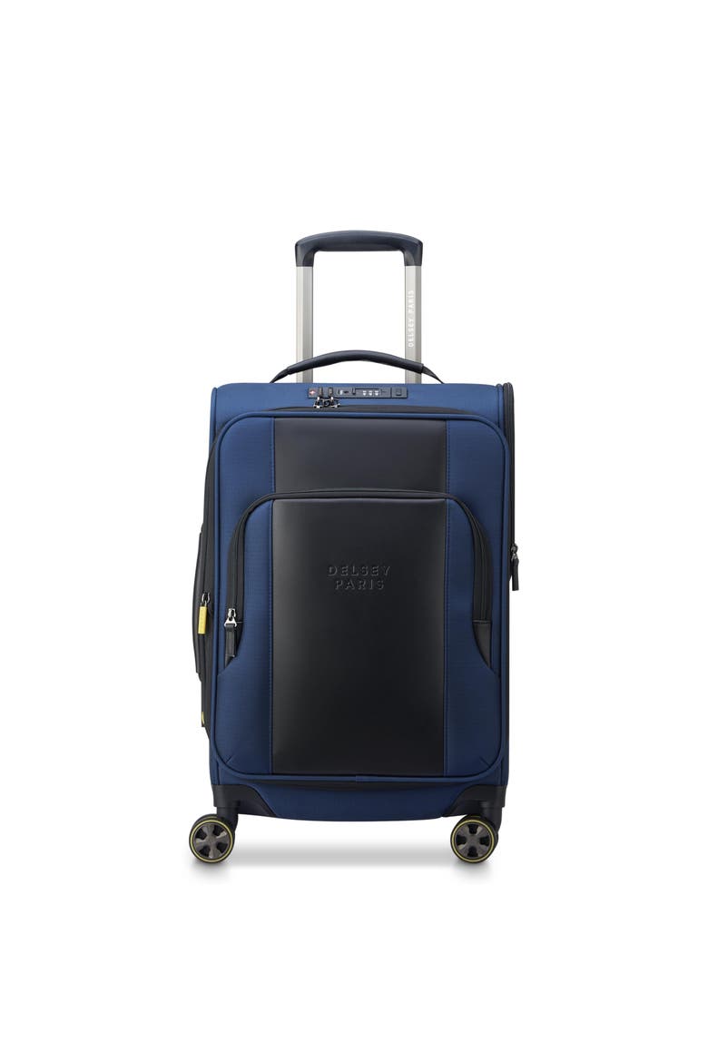 Wagram Softside Expandable 20" Carry On Spinner Luggage, Main, color, Navy