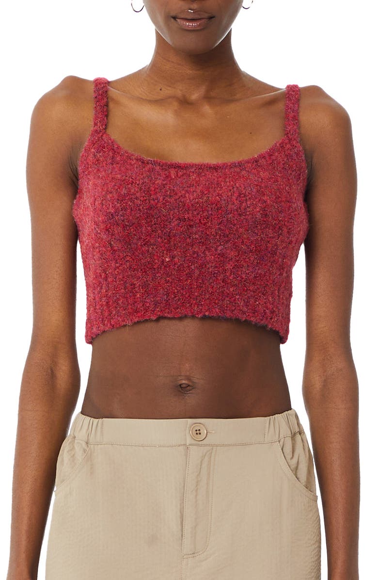 Find Me Now Billit Crop Knit Tank, Main, color, Cardinal