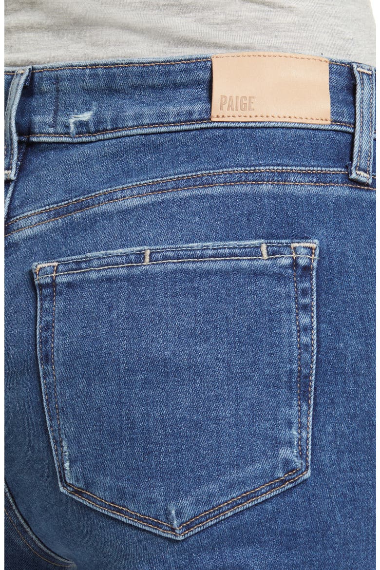 Brigitte High Waist Slim Boyfriend Jeans, Alternate, color, EIFFEL DISTRESSED