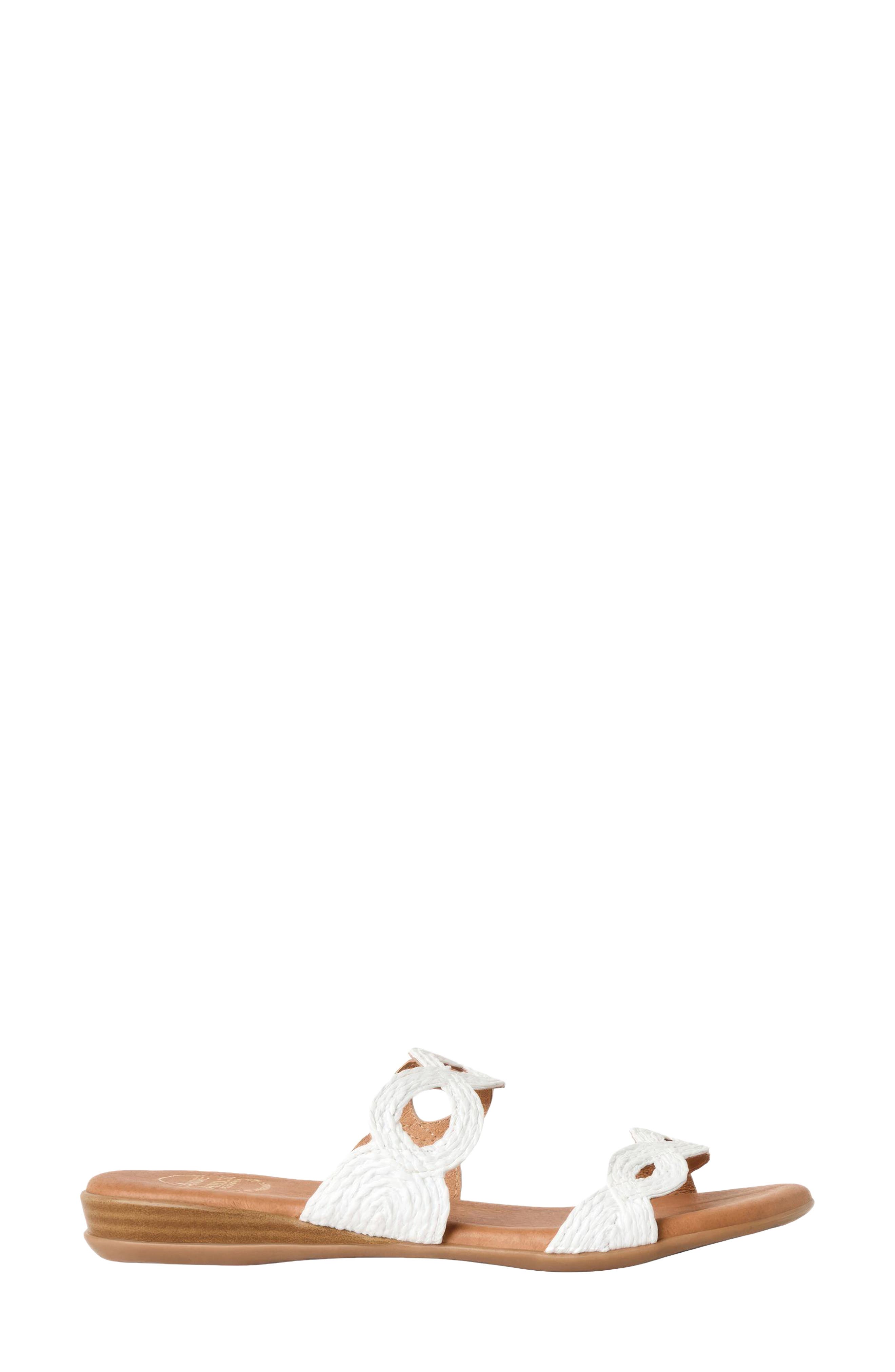 André Assous Nizzie Two-Strap Sandal, Alternate, color, White
