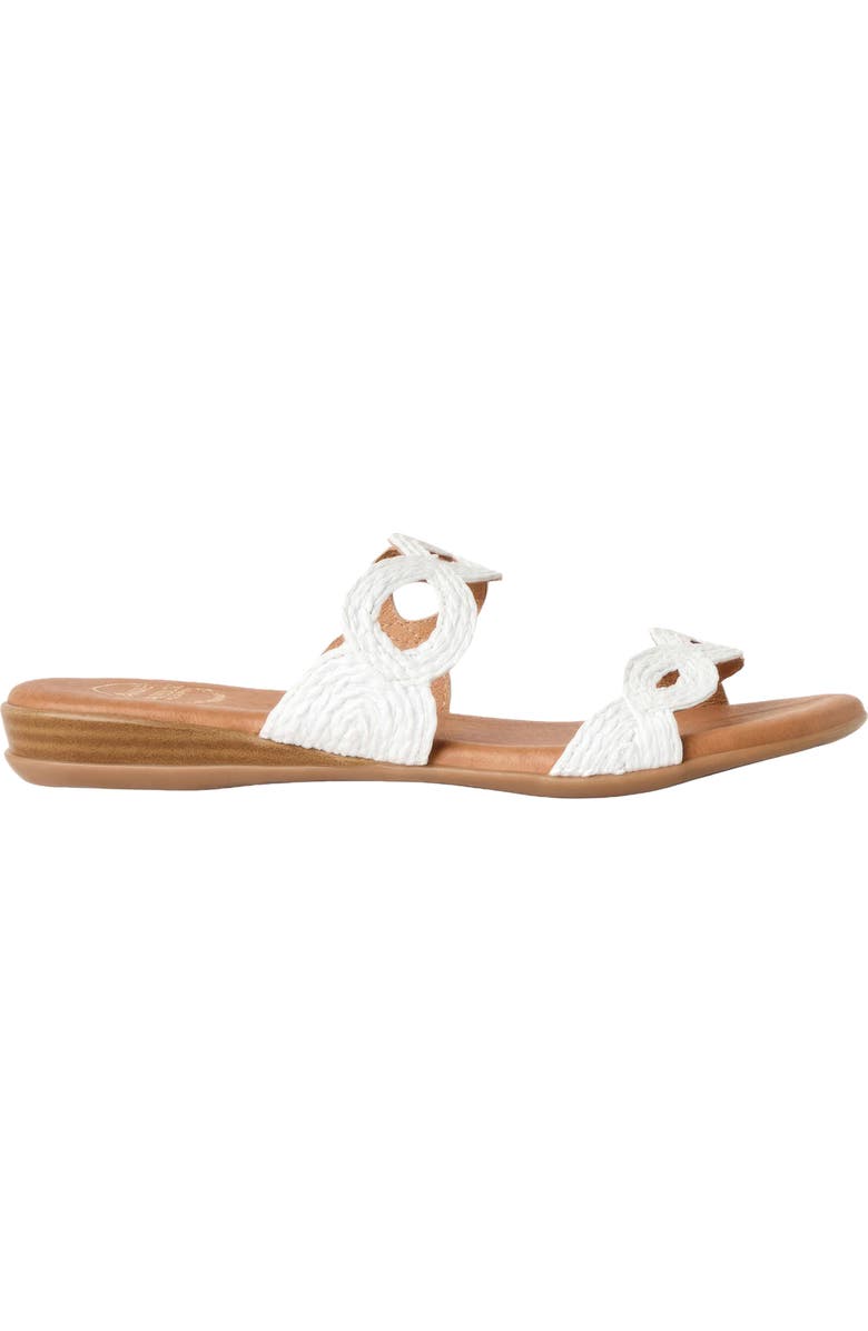 André Assous Nizzie Two-Strap Sandal, Alternate, color, White