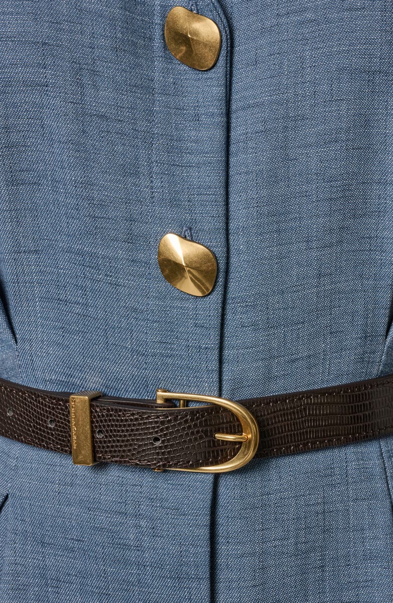 Donna Karan New York Belted Jumpsuit, Alternate, color, 