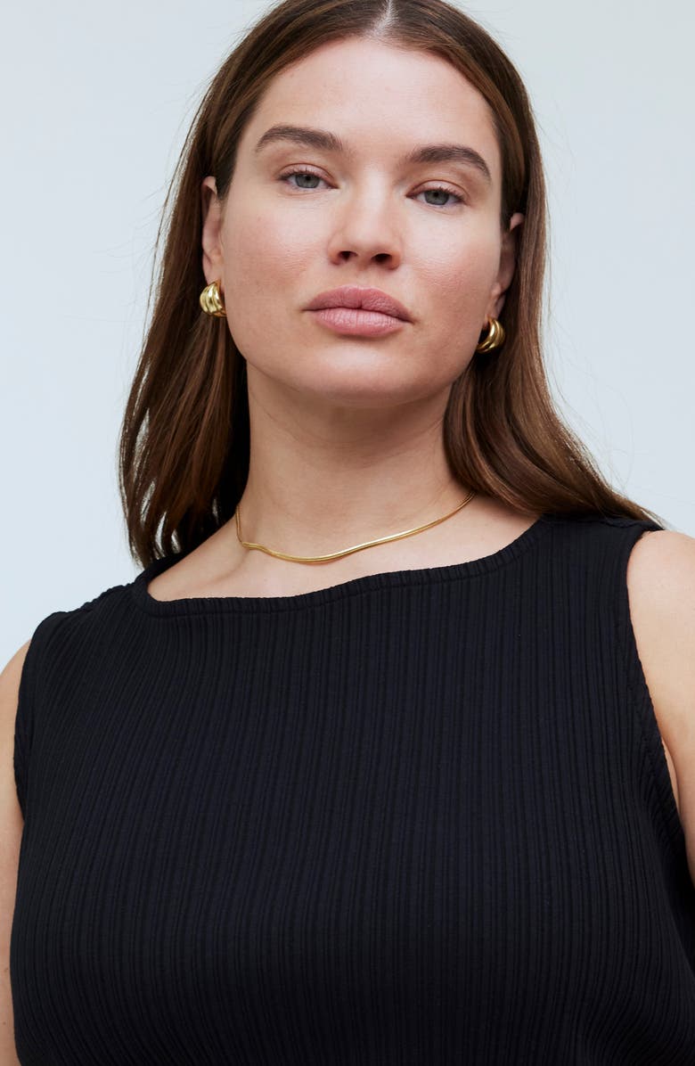 Madewell Boat Neck Rib Tank, Alternate, color, 