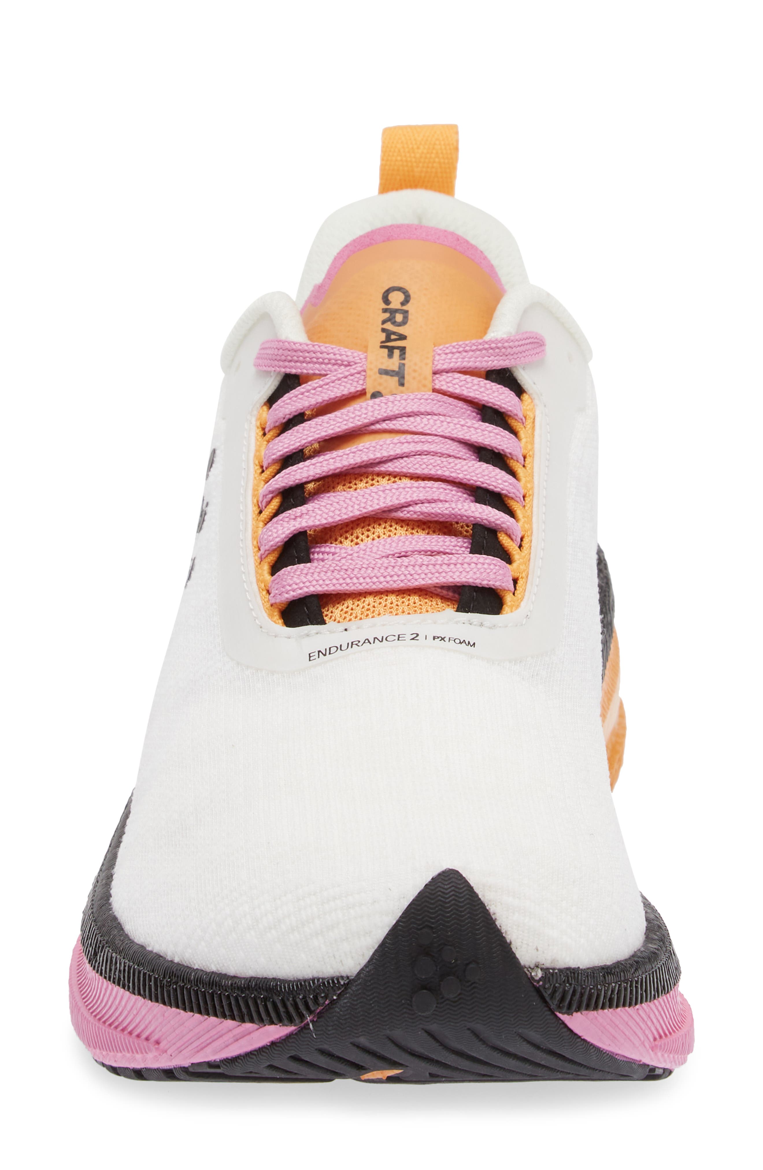 Endurance 2 Running Shoe, Alternate, color, ASH WHITE/FUCHSIA