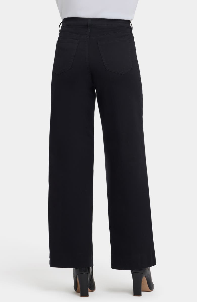 NYDJ Teresa High Waist Wide Leg Ankle Jeans, Alternate, color, Black