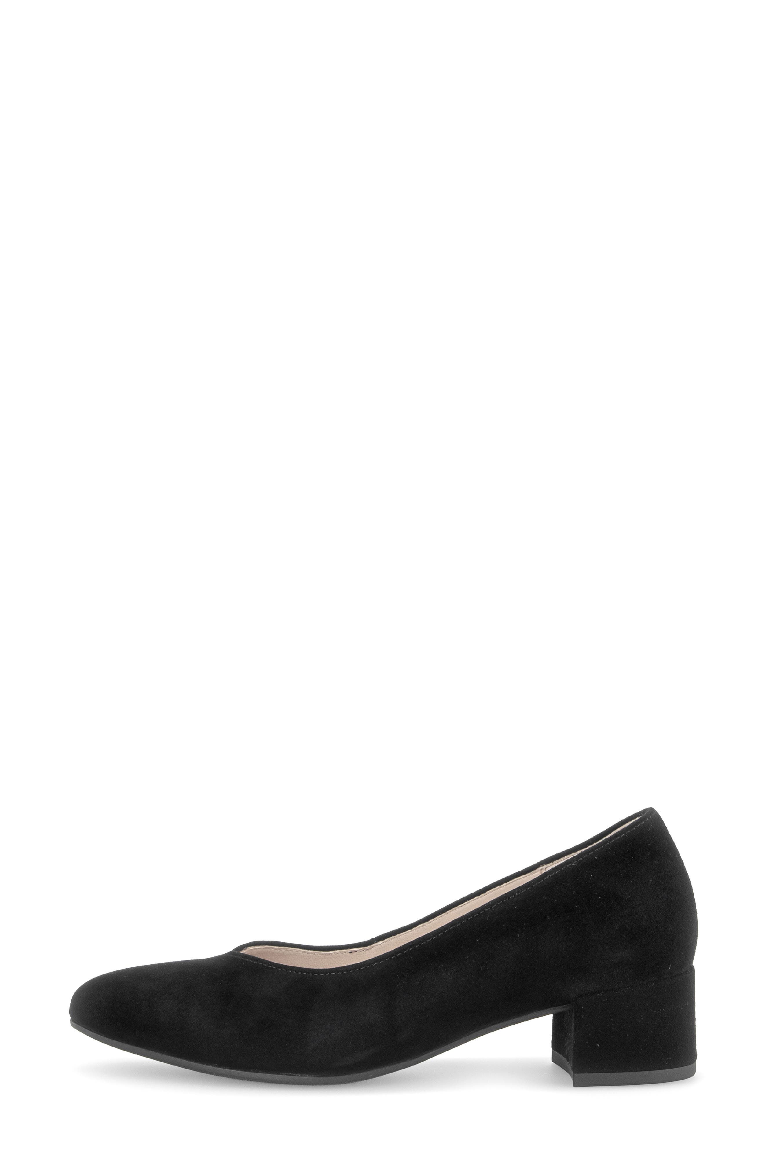Ona Leather Pump, Alternate, color, BLACK