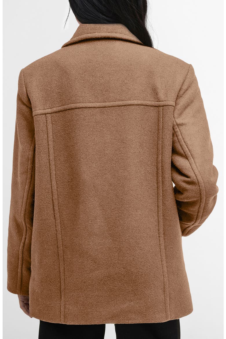 Indie Wool Blend Peacoat, Alternate, color, CAMEL/ HESSIAN TARTAN