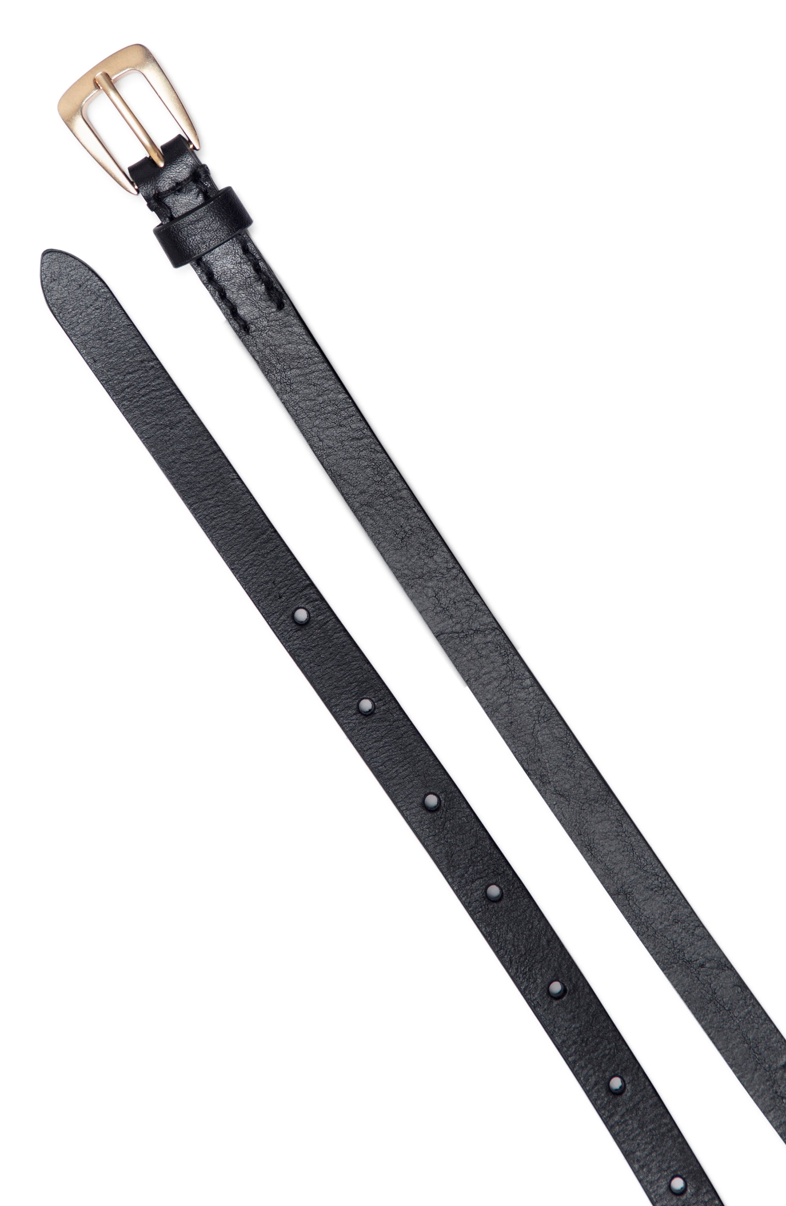 AllSaints Convertible Leather Belt Bag, Alternate, color, 