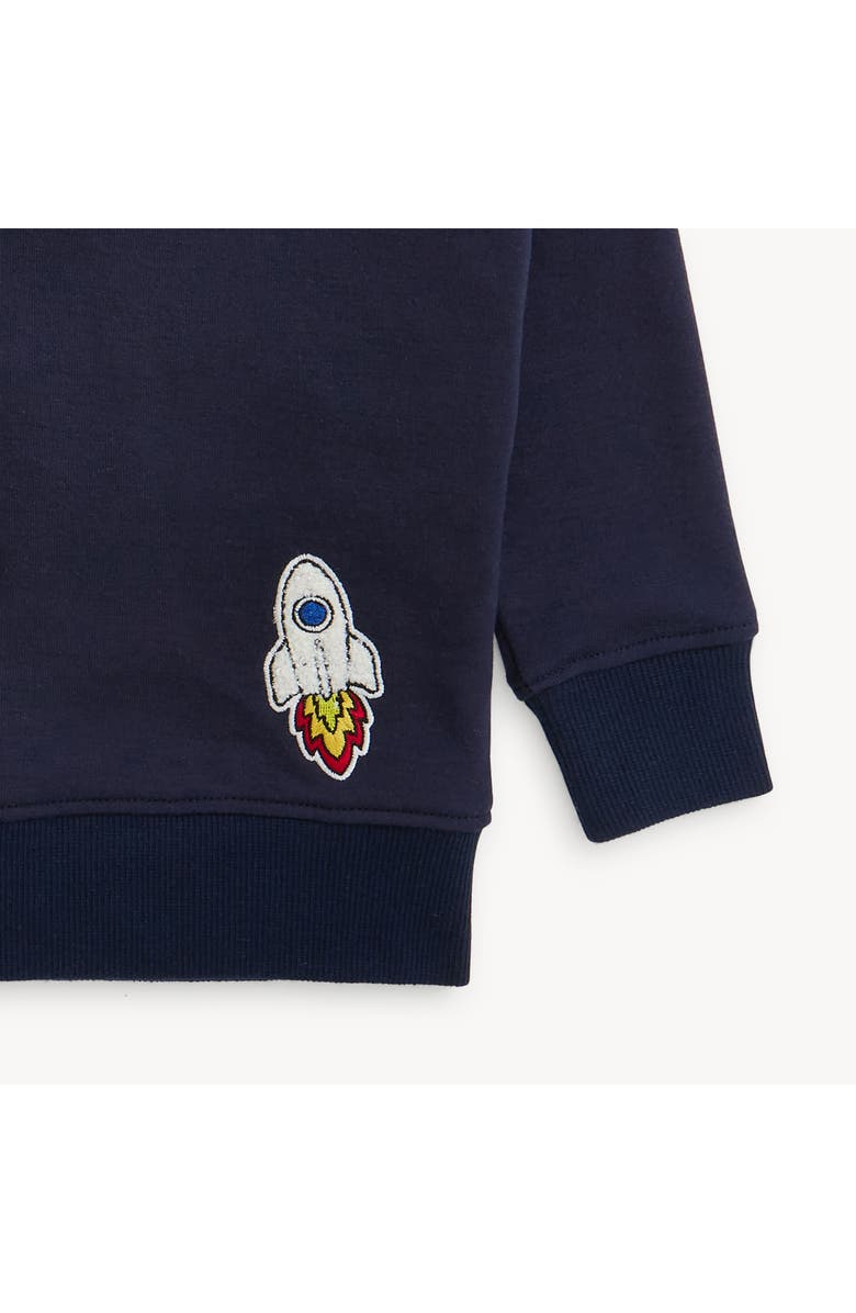 Magnetic Me Brushed Fleece Magnetic Sweatshirt & Joggers Set, Alternate, color, Dress Blue