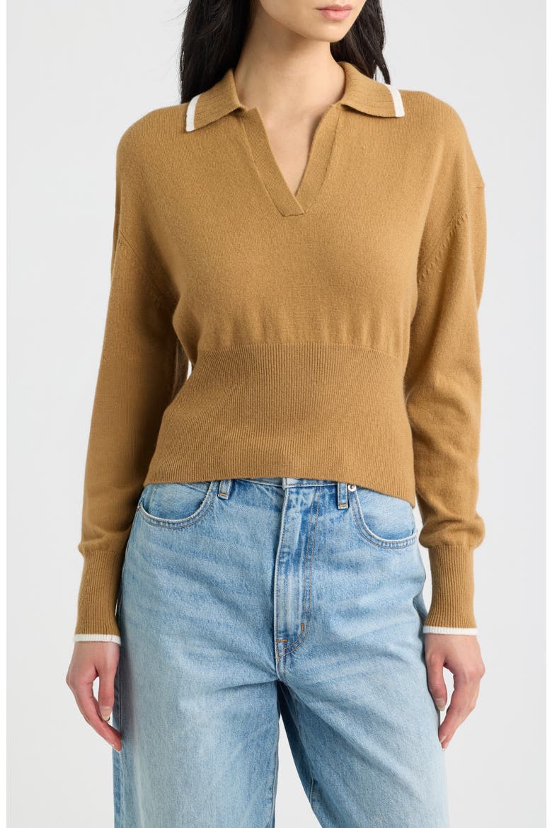 Fallon Wool & Cashmere Sweater, Main, color, CAMEL