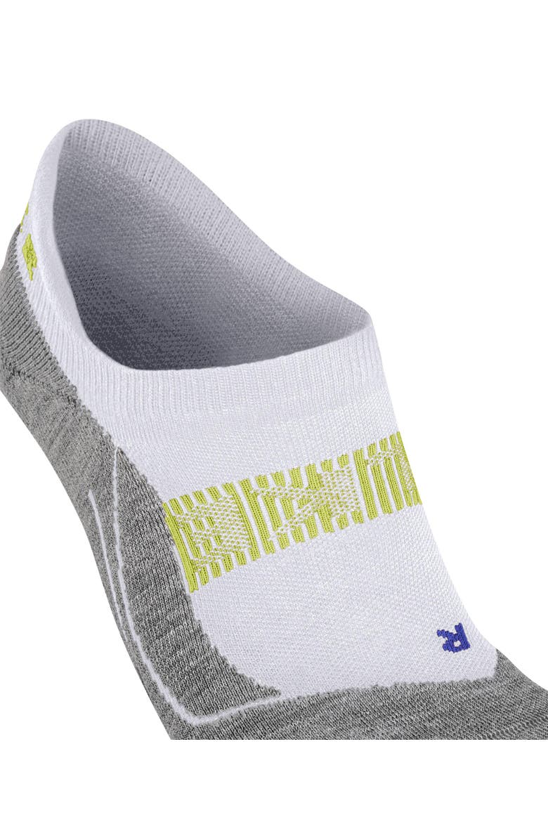 RU4 Endurance Cool Invisible Running Socks, Alternate, color, White