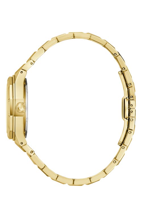 Bulova Women's Prestige Gold-tone Stainless Steel Bracelet Watch 32mm In Goldone