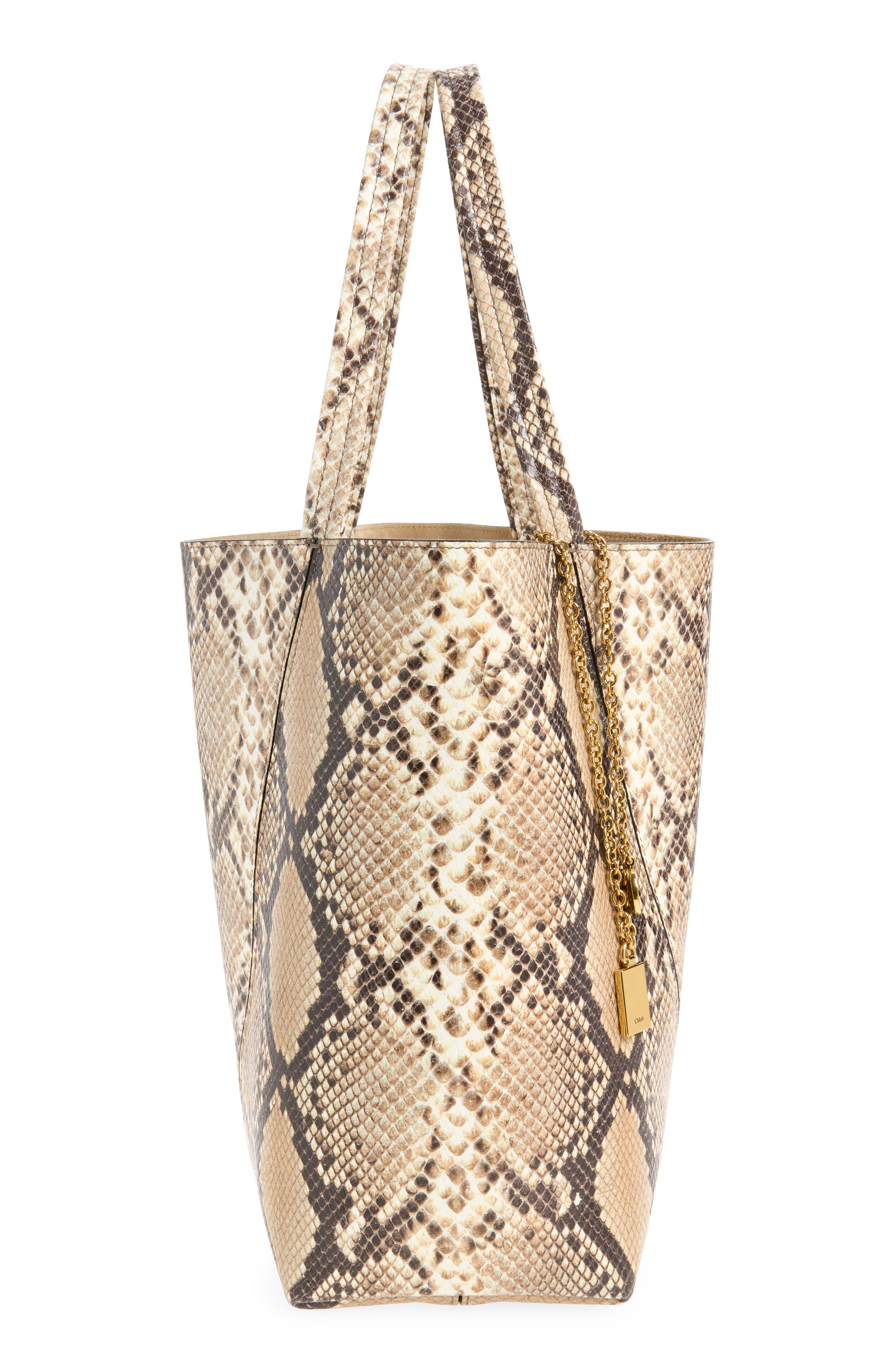 Chloé Spin Tote, Alternate, color, Dusty Beige