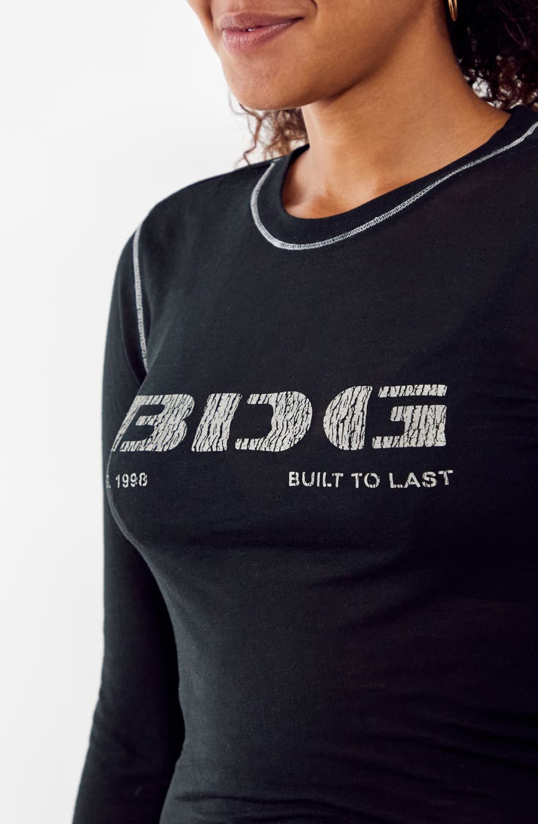 BDG Urban Outfitters Stencil Logo Long Sleeve Graphic T-Shirt, Alternate, color, 