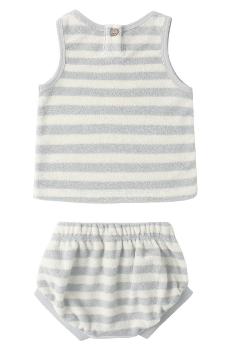 Kids' Stripe Terry Cloth Tank & Shorts Set, Alternate, color, SKY
