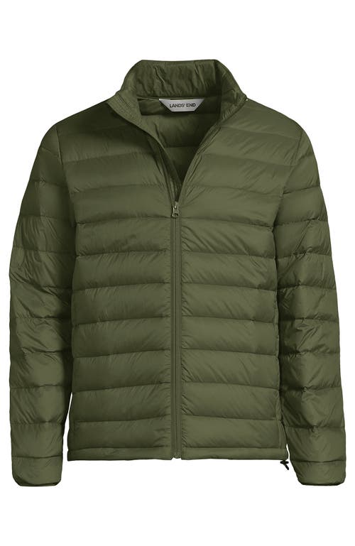 Lands' End Wanderweight Ultralight Packable Hooded Down Jacket In Green
