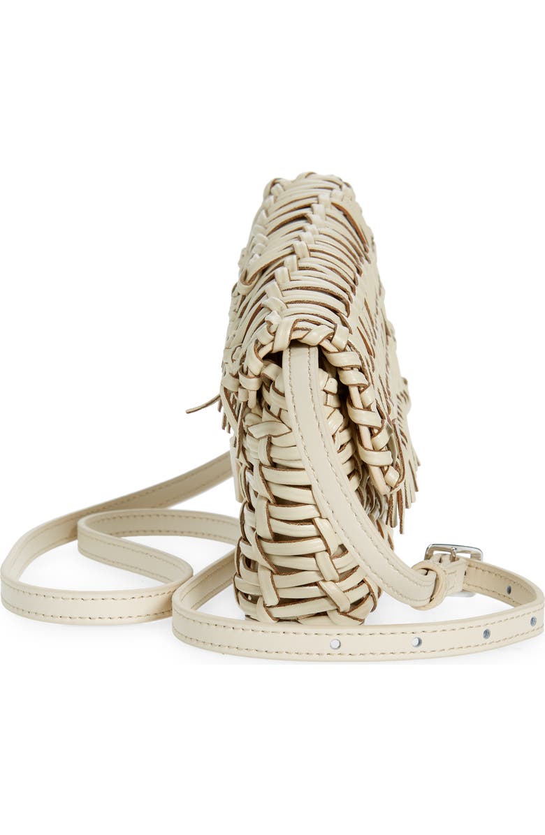 STAUD Acute Woven Leather Crossbody Bag, Alternate, color,