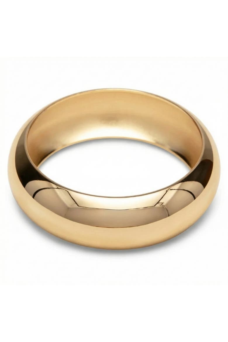 Heavy Weight Thick 1" 18k Gold Plated Bangle, Main, color, 18k Yellow Gold