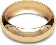 Bliss Diamond Heavy Weight Thick 1" 18k Gold Plated Bangle
