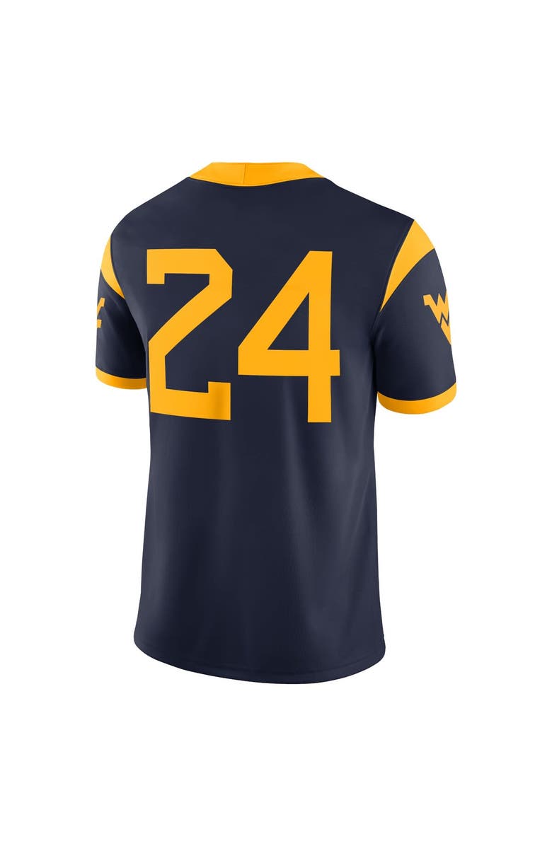 Nike Men's Nike #24 Navy West Virginia Mountaineers Game Jersey, Alternate, color, Navy