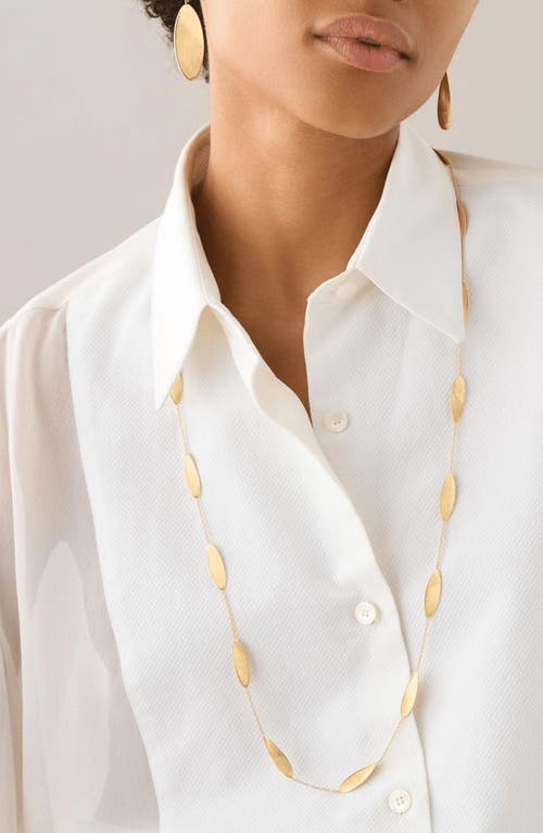 Marco Bicego Lunaria 18k Yellow Gold Long Necklace In Gold