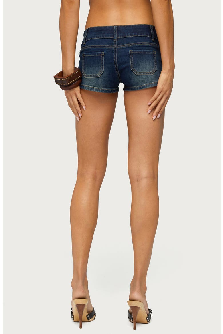 Birde Stretch Denim Micro Shorts, Alternate, color, MEDIUM-BLUE-WASHED