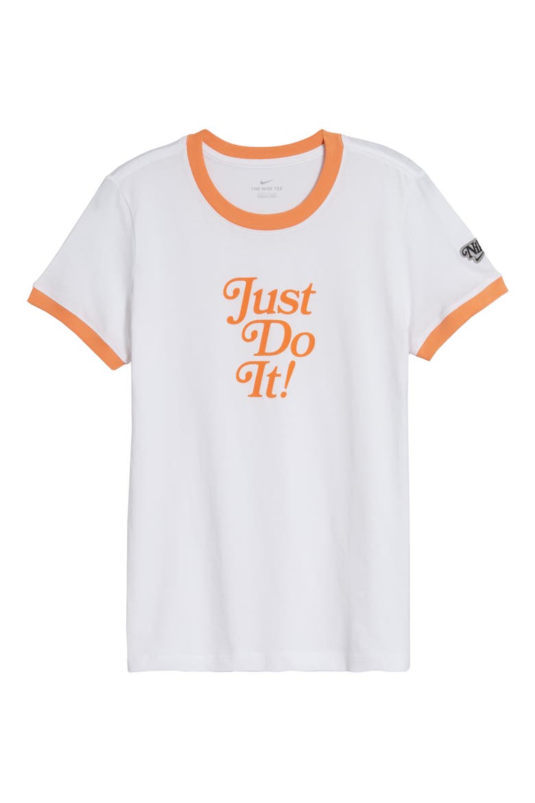 Sportswear Retro Ringer Graphic Tee, Main, color, WHITE/TRACRE