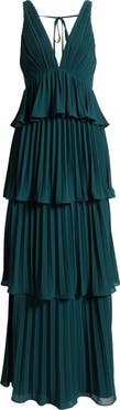 Lulus Tiered Gown Pleated