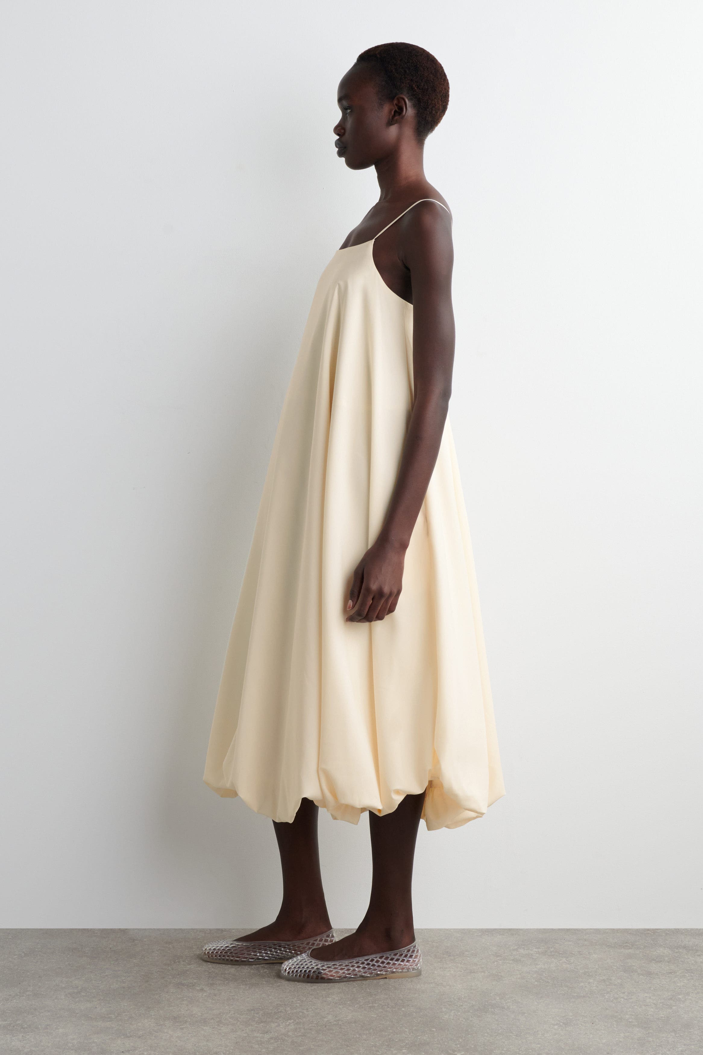 Bubble-Hem Midi Dress - image 4