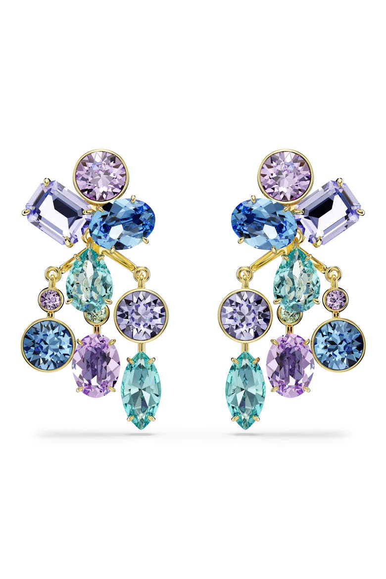 Gema Crystal Jacket Earrings, Alternate, color, GOLD/ MULTI
