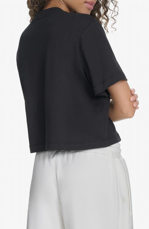 Starter Short Sleeve Crop T-shirt In Black