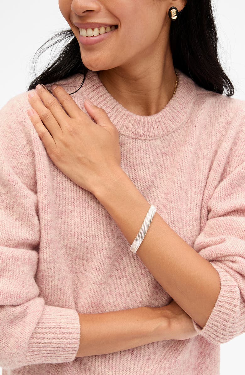 Clare V. Snake Chain Bracelet, Alternate, color, Silver