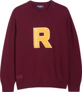 ROWING BLAZERS Chenille Patch Cotton Sweater